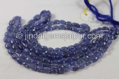 Tanzanite Smooth Oval Beads